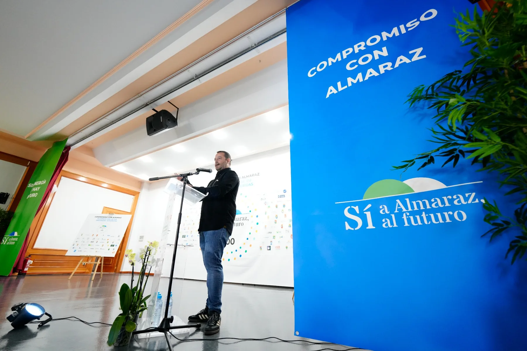 Fernando Sánchez durante el acto Compromiso con Almaraz